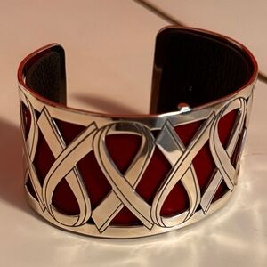 Brighton Elegant Silver and pink Women's Bracelet - breast cancer